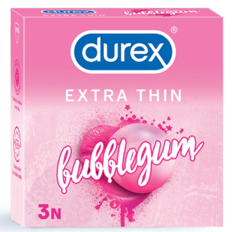 Durex Extra Thin Bubblegum Flavoured Condom