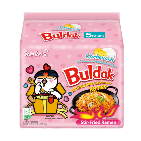Buldak Carbonara (Pack of 5) 650g