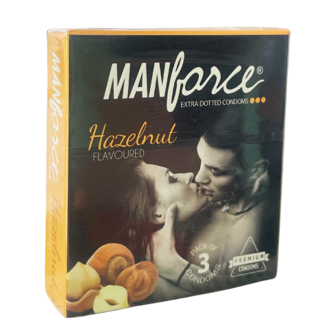 Manforce Extra dotted Hazelnut Flavoured Condom