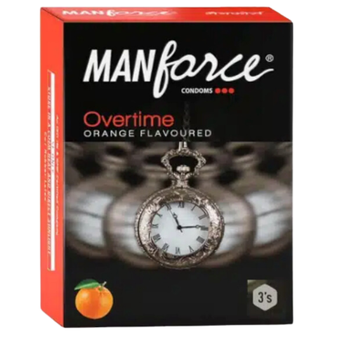 Manforce Overtime Orange Flavoured Condom